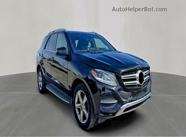 4JGDA5HB7JB148455 2018 MERCEDES-BENZ GLE Черный Передняя левая четверть