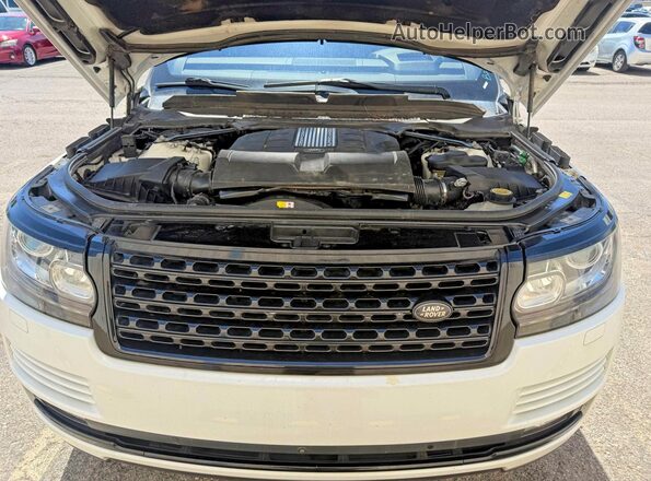 SALGS3EF9GA273443 2016 LAND ROVER RANGE ROVER White Առջևի վահանակի տեսք