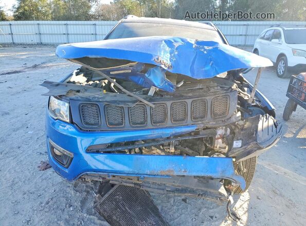 3C4NJCBB4KT676847 2019 JEEP COMPASS Blue Вид ззаду