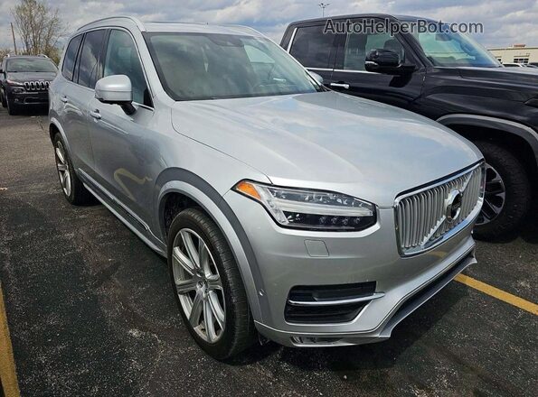 YV4A22PL6K1477567 2019 VOLVO XC90 Серебряный Передняя левая четверть