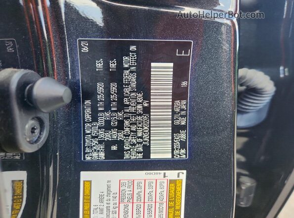 JTJHZKEA0M2022951 2021 LEXUS RX Черный Панорамный вид салона 360°