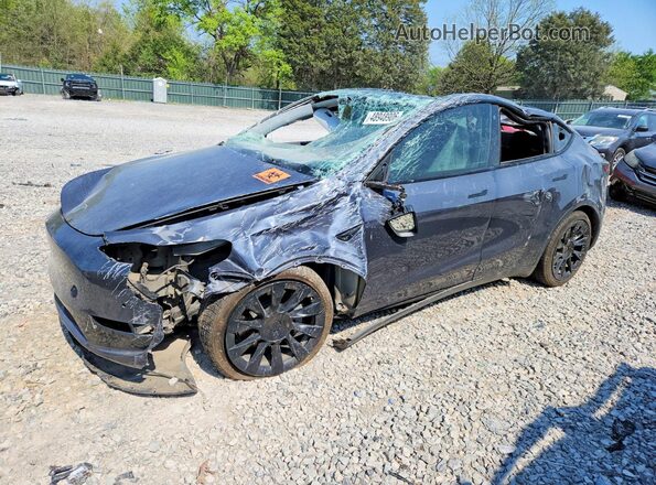 5YJYGDEE9MF077368 2021 TESLA MODEL Y Серый Передняя левая четверть