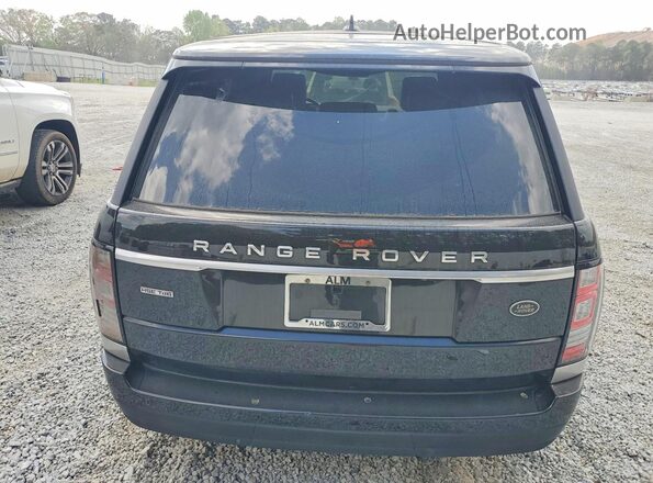 SALGS2KF6GA255660 2016 LAND ROVER RANGE ROVER Черный Вид салона спереди