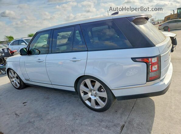 SALGS2FEXHA351813 2017 LAND ROVER RANGE Белый Задняя правая четверть
