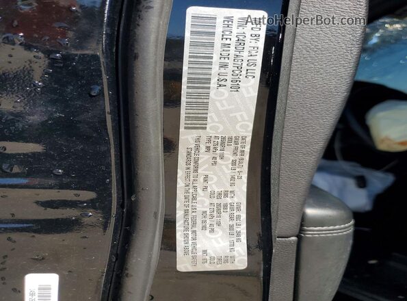 1C4RDHAG7PC616101 2023 DODGE DURANGO Черный Панорамный вид салона 360°