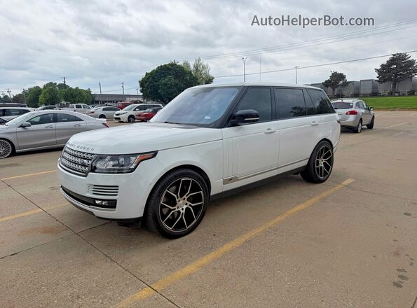 SALGS5FE1HA328485 2017 LAND ROVER RANGE Белый Задняя правая четверть