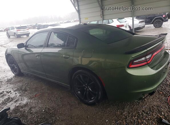 2C3CDXBG7JH227112 2018 DODGE CHARGER Зеленый Задняя правая четверть