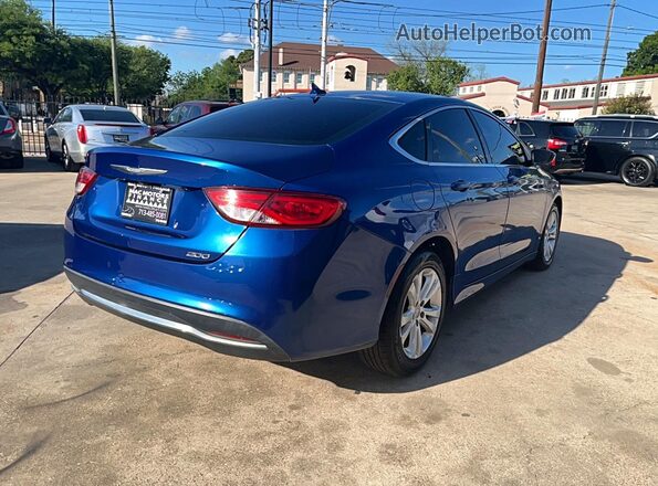 1C3CCCABXGN172625 2016 CHRYSLER 200 Blue Вид спереду
