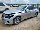 2018 Infiniti Q50 3.0t Luxe Серебряный vin: JN1EV7AP4JM352412