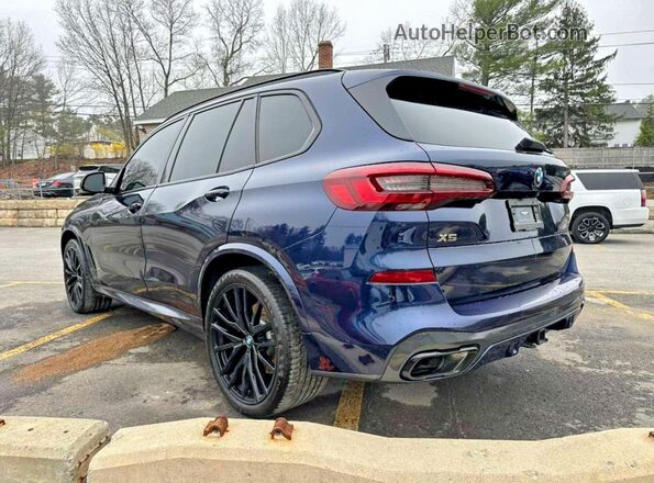 5UXJU4C02P9P90563 2023 BMW X5 Синий Задняя правая четверть