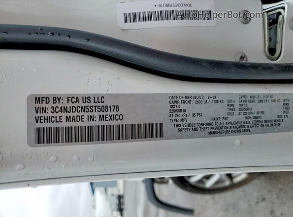 3C4NJDCN5ST508178 2025 JEEP COMPASS White 