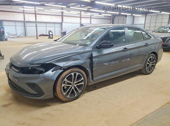 3VWBX7BU7SM073537 2025 VOLKSWAGEN JETTA Серый Передняя левая четверть