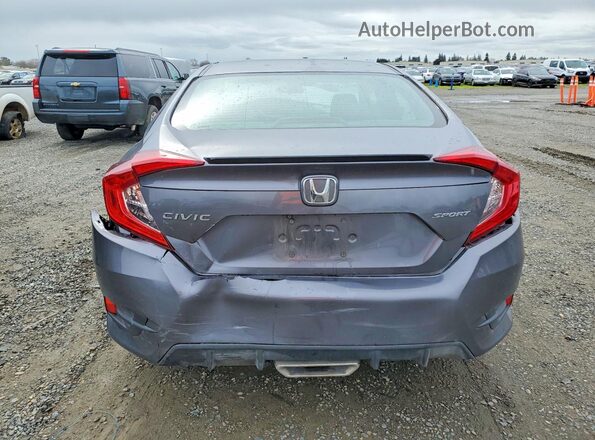 19XFC2E89LE005155 2020 HONDA CIVIC Gray Вид ззаду