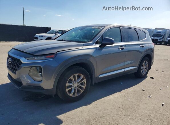 5NMS23AD3KH093881 2019 HYUNDAI SANTA Серый Задняя левая четверть