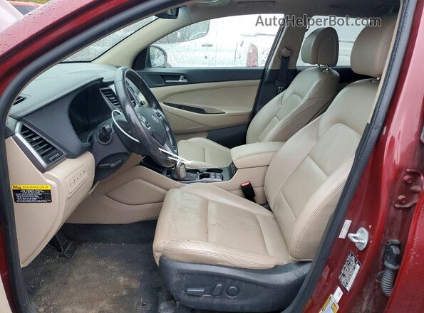 KM8J3CA23HU293065 2017 HYUNDAI TUCSON Красный Вид панели приборов