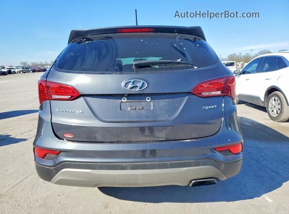 5XYZT3LB2JG523996 2018 HYUNDAI SANTA FE Серый Вид салона спереди