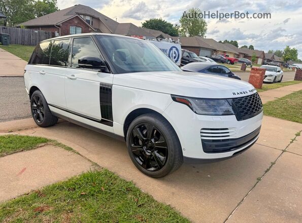 SALGS2SE4LA579028 2020 LAND ROVER RANGE ROVER White Առջևի ձախ երեք քառորդ տեսարան
