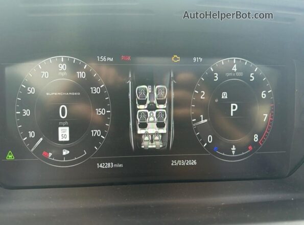 SALWV2REXJA188682 2018 LAND ROVER RANGE ROVER Белый Вид панели приборов