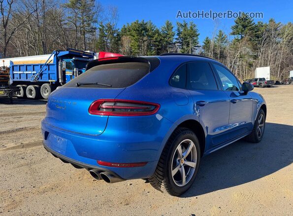 WP1AB2A50JLB34798 2018 PORSCHE MACAN Синий Вид спереди