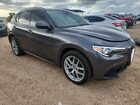 2018 Alfa Romeo Stelvio Sport Gray vin: ZASFAKPN8J7B71325
