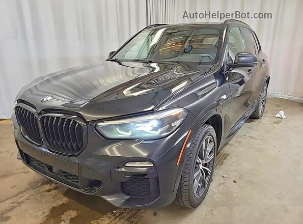 5UXJU4C01M9F71043 2021 BMW X5 Black წინა მარცხენა ხედი სამი მეოთხედიდან