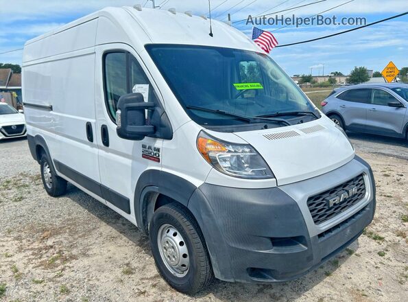 3C6TRVCGXKE520443 2019 RAM PROMASTER Белый Передняя левая четверть