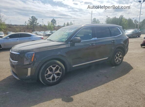 5XYP34HC4MG098607 2021 KIA TELLURIDE Black Front left