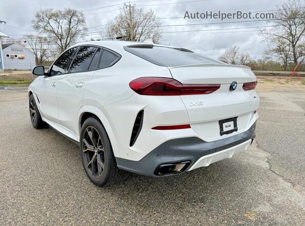 5UXCY6C05P9P51197 2023 BMW X6 Белый Передняя правая четверть