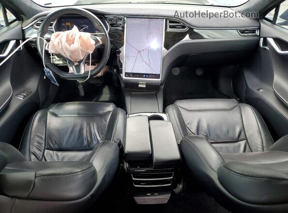 5YJSA1E28HF184459 2017 TESLA MODEL S Угольный Вид щитка приборов