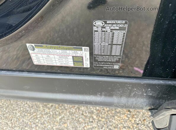 SAL1L9FU1PA110336 2023 LAND ROVER RANGE Black Vista de los asientos traseros