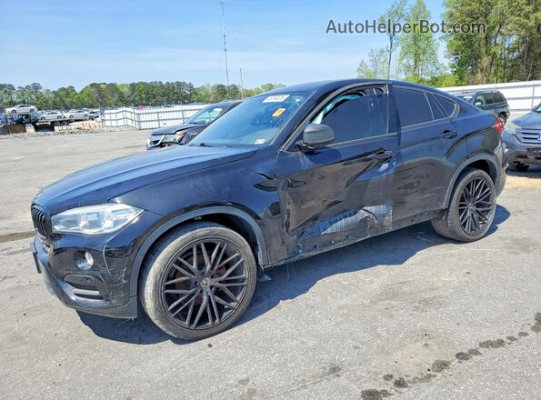 5UXKU2C52K0Z63919 2019 BMW X6 Черный Передняя левая четверть