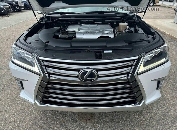 JTJHY7AX2K4285356 2019 LEXUS LX Белый Вид салона спереди