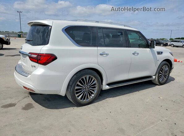 JN8AZ2NE3K9225378 2019 INFINITI QX80 Белый Передняя правая четверть