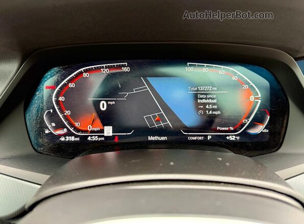 5UXCY6C05P9P51197 2023 BMW X6 Белый Вид щитка приборов