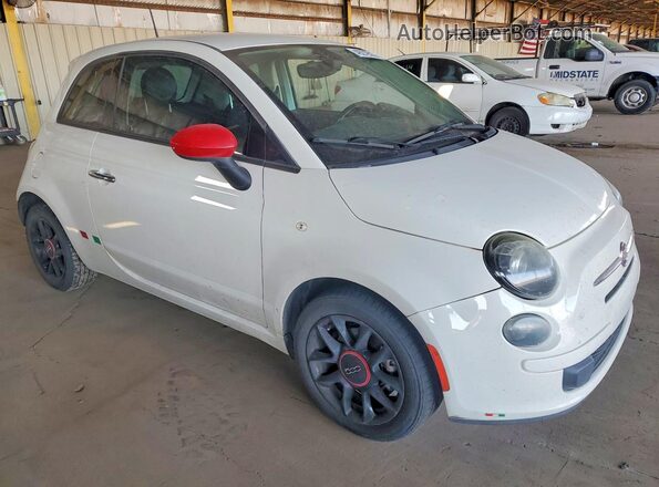 3C3CFFAR6GT222216 2016 FIAT 500 Белый Передняя правая четверть