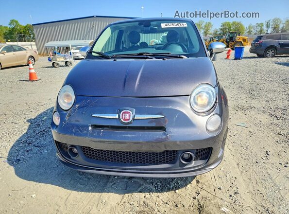 3C3CFFCH0JT369370 2018 FIAT 500 Gray Vista frontal