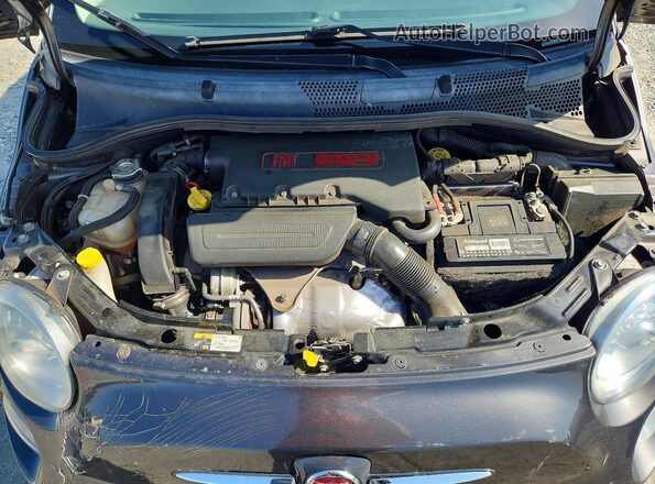 3C3CFFCH0JT369370 2018 FIAT 500 Gray Vista interior trasera
