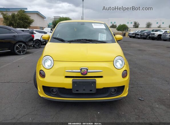 3C3CFFFH1HT621309 2017 FIAT 500 Желтый Вид щитка приборов