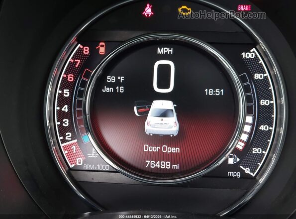 3C3CFFFH1HT621309 2017 FIAT 500 Желтый 