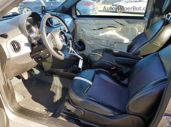 3C3CFFGE2HT575896 2017 FIAT 500 Silver წინა სალონის ხედი