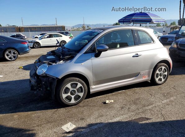 3C3CFFGE2HT575896 2017 FIAT 500 Silver წინა მარცხენა ხედი სამი მეოთხედიდან