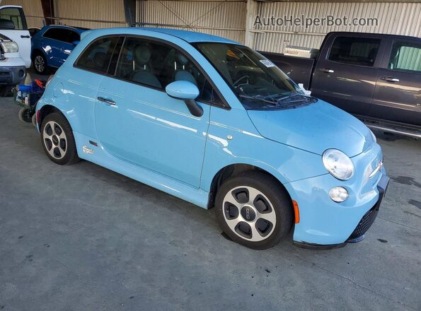 3C3CFFGE4GT201532 2016 FIAT 500 Синий Передняя правая четверть
