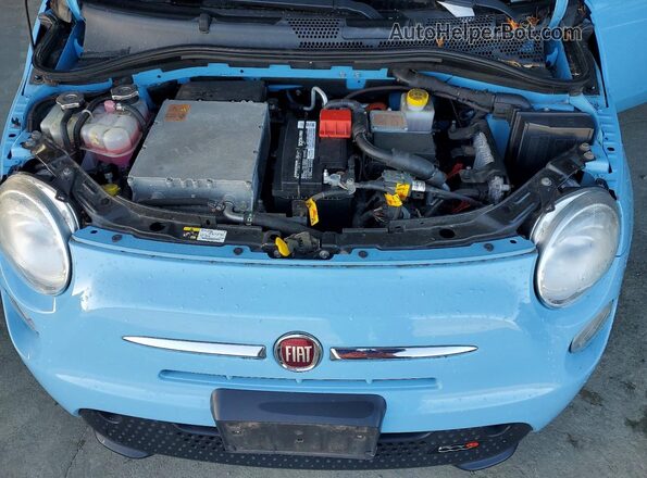 3C3CFFGE4GT201532 2016 FIAT 500 Синий Вид задней части салона