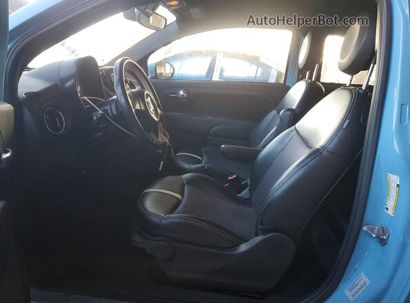 3C3CFFGE4GT201532 2016 FIAT 500 Синий Вид салона спереди