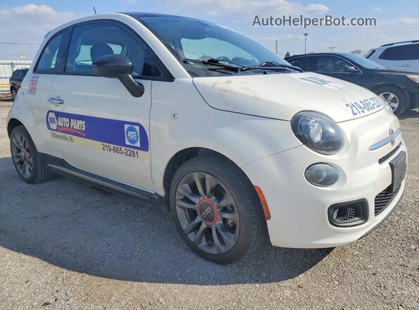 3C3CFFKR1HT700252 2017 FIAT 500 White Front right