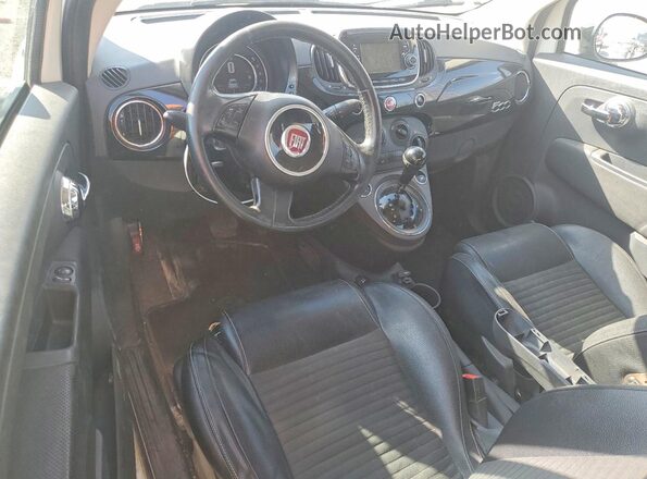3C3CFFKR1HT700252 2017 FIAT 500 White Dashboard view