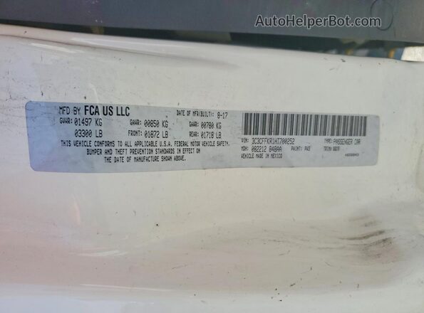 3C3CFFKR1HT700252 2017 FIAT 500 White Engine compartment view