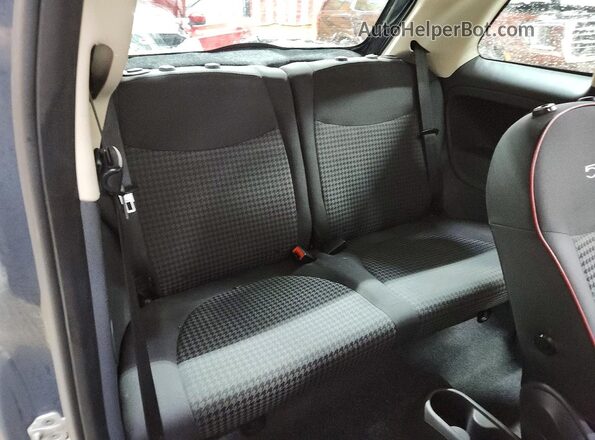 3C3CFFKR4HT526242 2017 FIAT 500 Charcoal Вид задніх сидінь