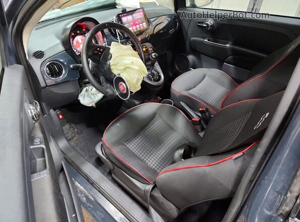 3C3CFFKR4HT526242 2017 FIAT 500 Charcoal Вид панелі приладів