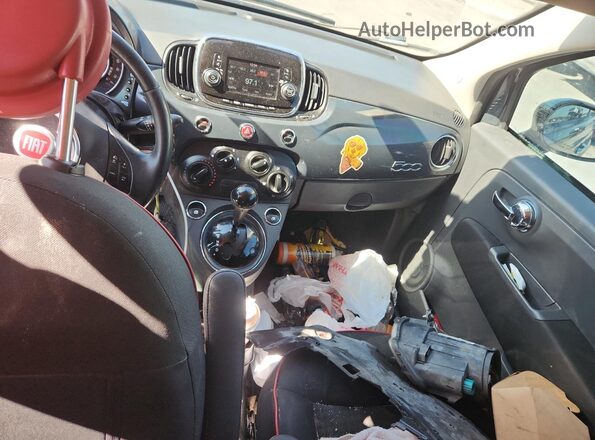 3C3CFFKR9HT671423 2017 FIAT 500 Gray Вид панелі приладів